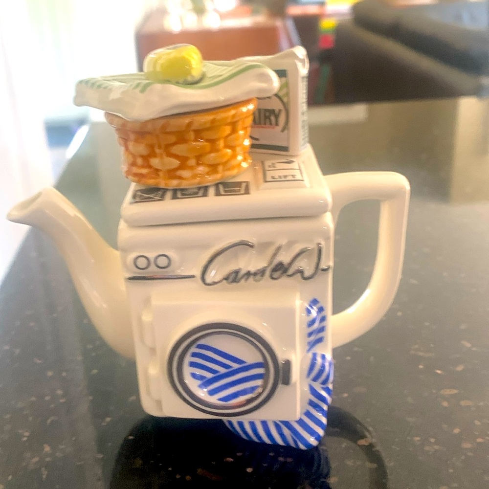 Paul Cardew mini ceramic teapot washing machine rare